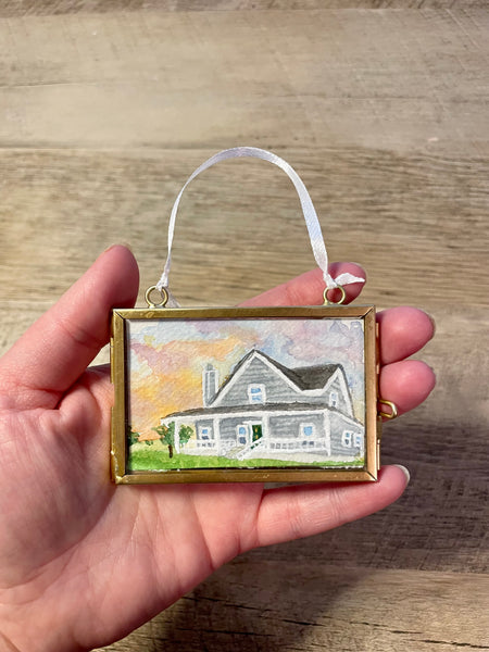 Custom Watercolor Christmas Ornament