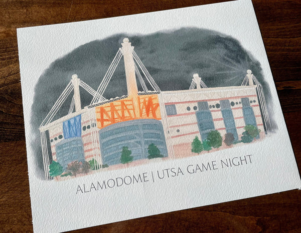 Print of Alamodome | UTSA Game Night